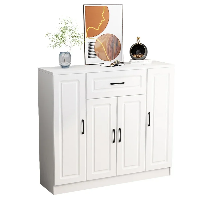 

G2 Solid Wood Shoe Cabinet Entrance Balcony Locker Simple Modern Storage Artifact