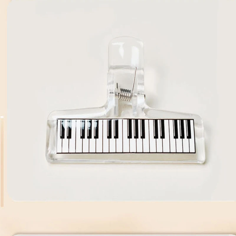 Penjepit Akrilik Transparan untuk Lembaran Musik Piano, Tempat Penyimpanan Pita Musik untuk Siswa, Folder Penampilan Elegan, Tempat Penyimpanan Skor Musik Piano, Alat Tulis