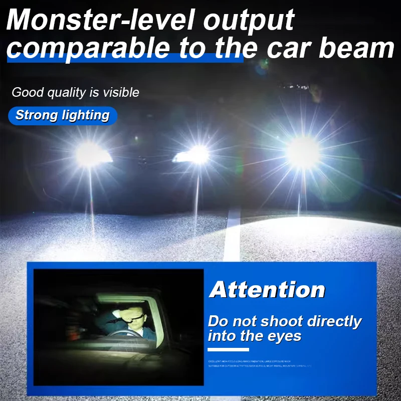 New Super Bright Light Charging Outdoor Campers Portable Multi-Functional Digital Display Strong Light Long-Range Flashlight