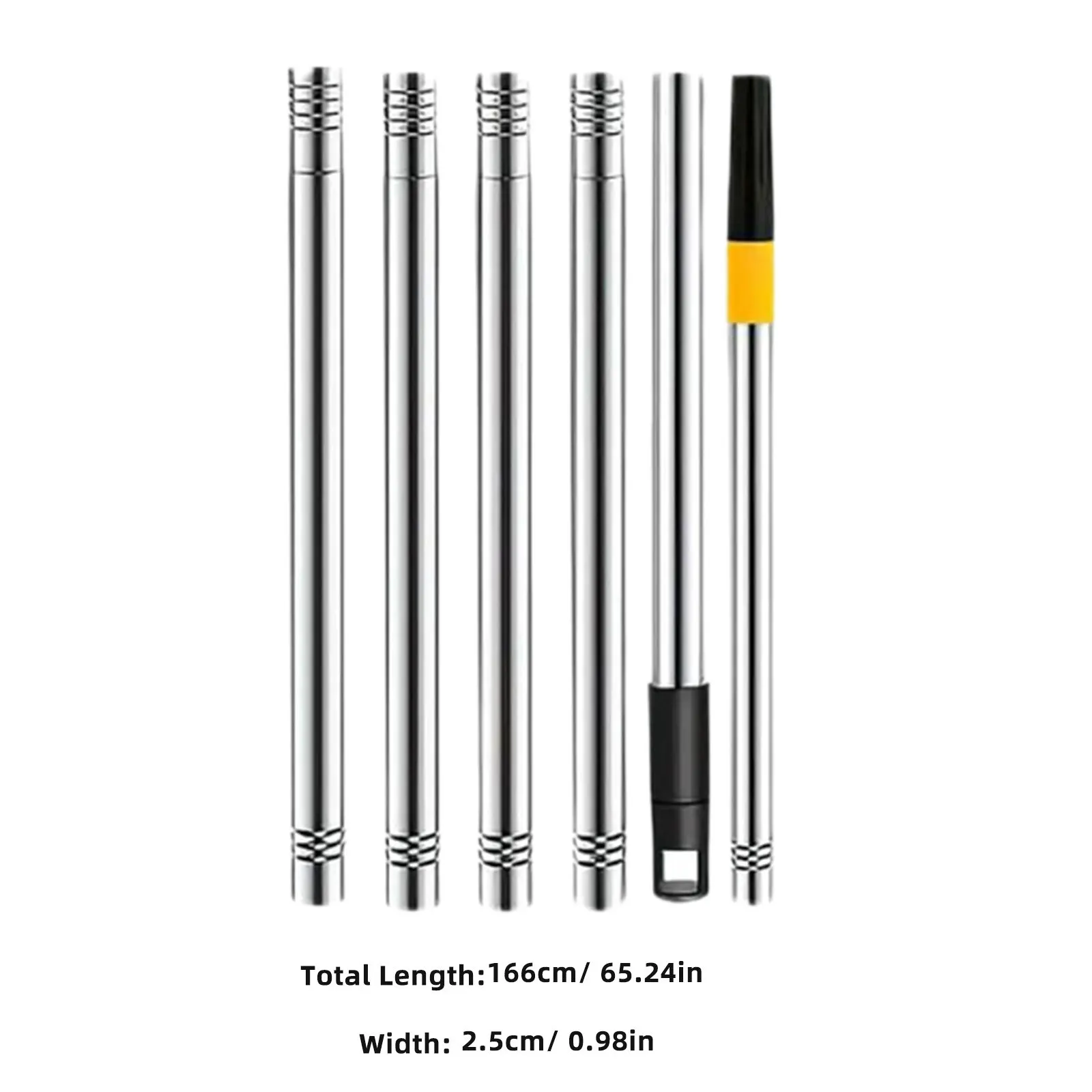 Telescopic Paint Roller Brush Extension Pole Stainless Steel Multi-Use Extendable Roller Paint Extension Rod High Wall Ceiling