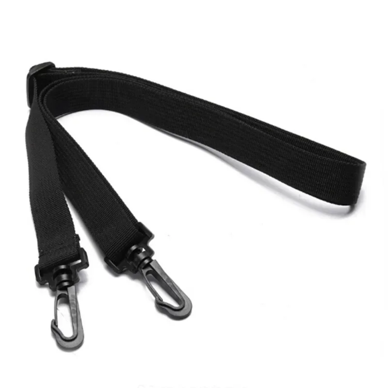 2.5cm Wide Computer Bag Strap Nylon for Men Handbag Briefcase Crossbody Bag Shoulder Belts Adjustable Long Bands Black