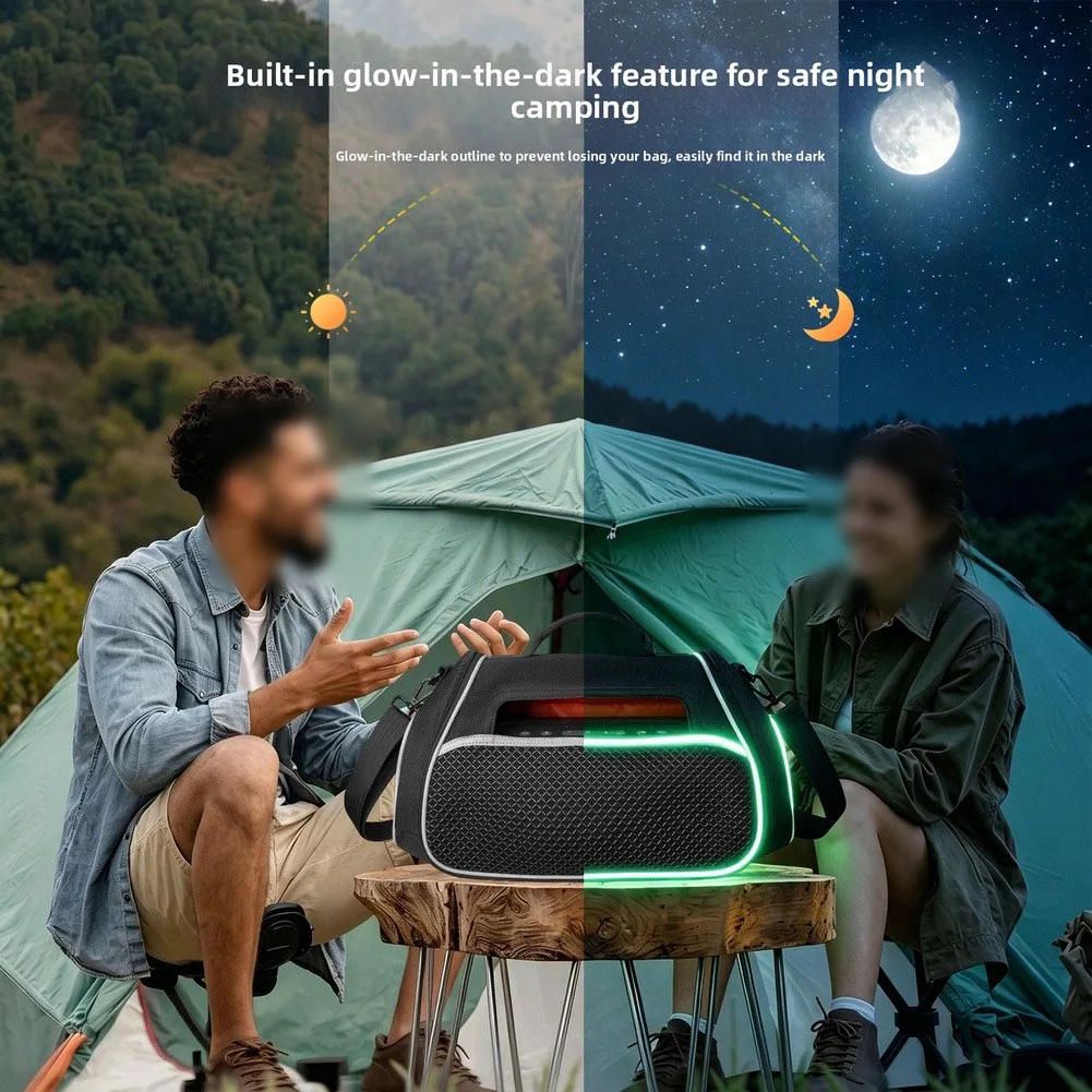 Tragbare Tragetasche für Soundcore Boom2 Plus Lautsprecher, stoßfeste EVA-Hartschalen-Schutztasche mit verstellbarem Riemen – Detail 3
