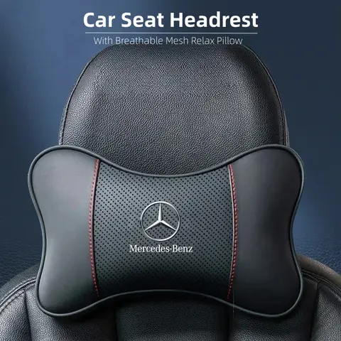 메르세데스 벤츠 W203 W204 W205 W176 W166 W212 213 CLS GLK ML A용 통기성 메쉬 릴렉스 베개가 있는 자동차 안전 시트 헤드레스트 메르세데스 벤츠 W203 W204 W205 W176 W166 W212 213 CLS GLK ML A용 통기성 메쉬 릴렉스 베개가 있는 자동차 안전 시트 헤드레스트