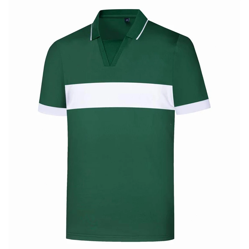 Golf Sports Shirt Summer New Men's Outdoor Quick Drying Polo Shirt Breathable Short Sleeve T-shirt Versatile Color blocked Top