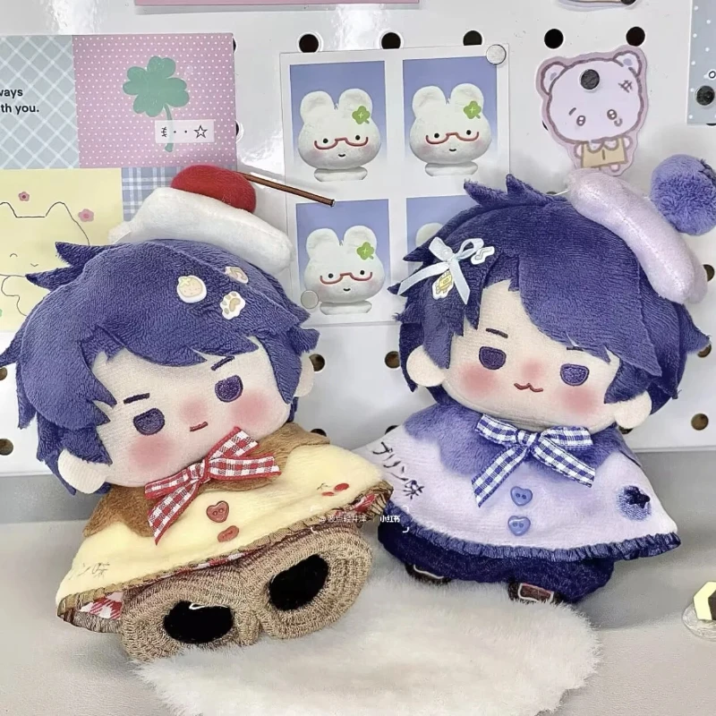 Authentic 10cm Pudding Style Cape Outfit For Nunu Starfish Body Thump Body Cotton Stuffed Plush Doll Clothes For Doll Collectors