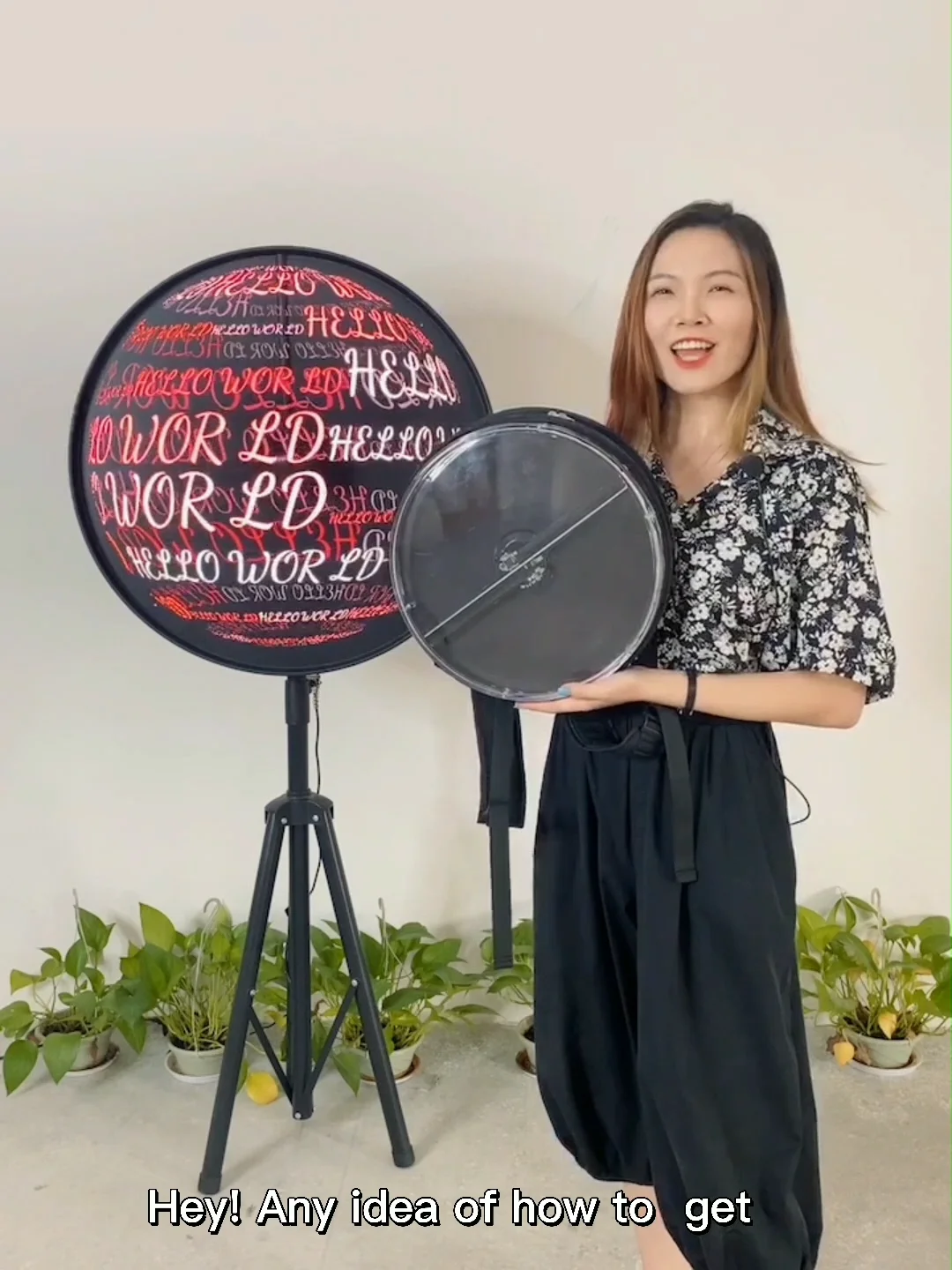 2022 New Backpack 3D Hologram LED Fan 32cm For Advertising