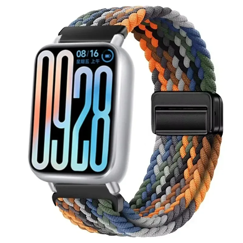 Nylon Strap for Xiaomi Band 9 8 Pro Adjustable Braided Magnetic Buckle Breathable Bracelet watchBand for Redmi Watch 5 4 correa