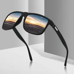 Gafas de sol cuadradas Vintage a la moda para hombre y mujer, gafas de sol de marca de lujo de diseñador para hombre, gafas para conducir y pescar UV400 para hombre