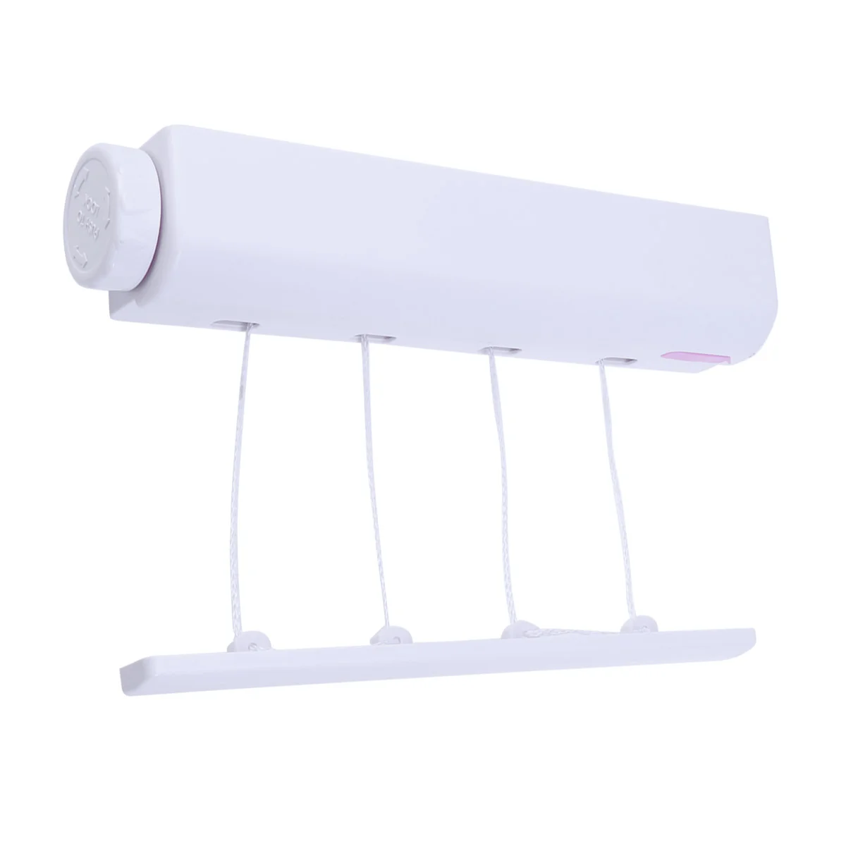 

Retractable Clothesline 4-Line Clothes Drying Rack Portable Laundry Dryer for Indoor and Outdoor Use (Random Color)