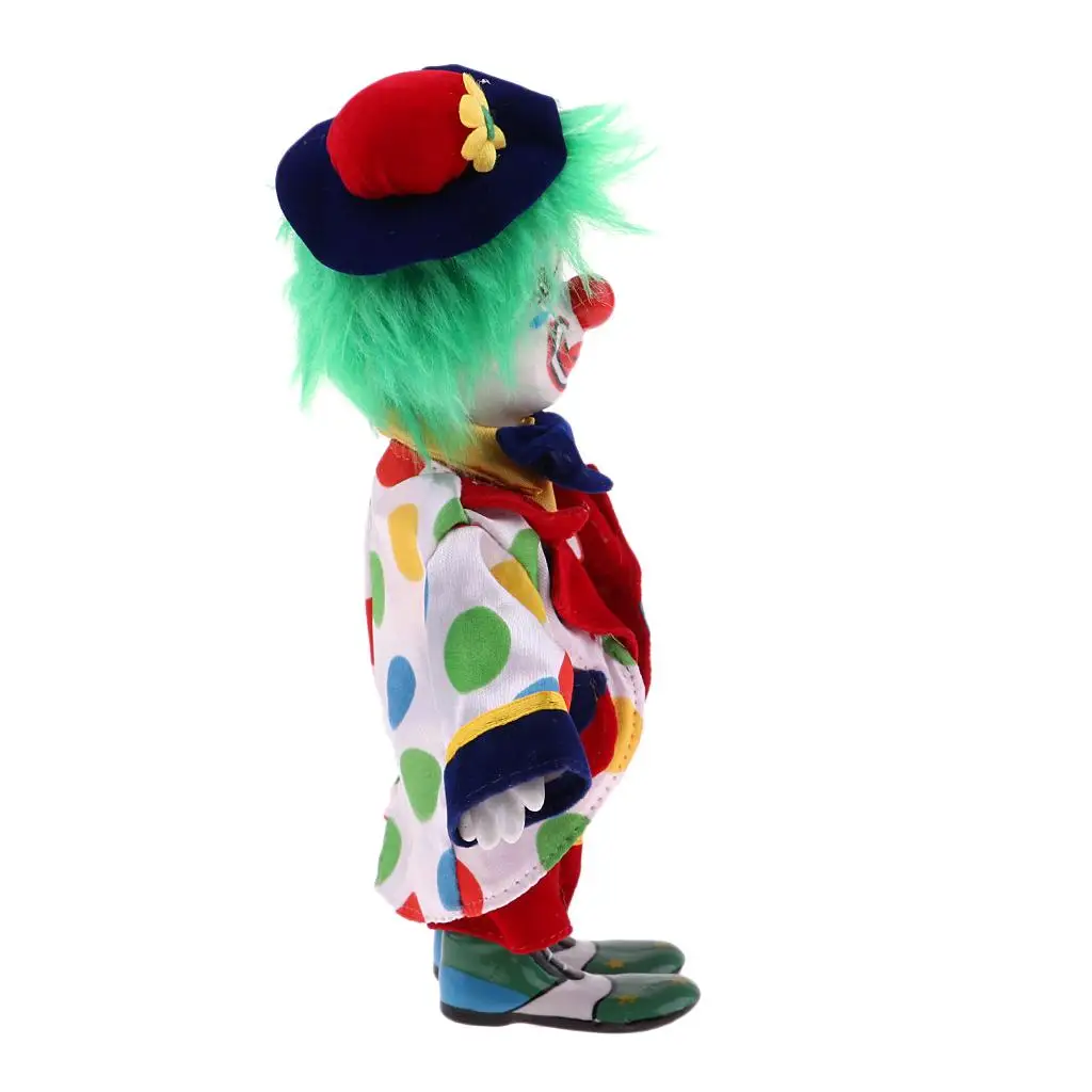 

Porcelain Clown Dolls Ceramic Articulated Fashion Doll Collectible Miniature for Children’s Birthday Gift Decor