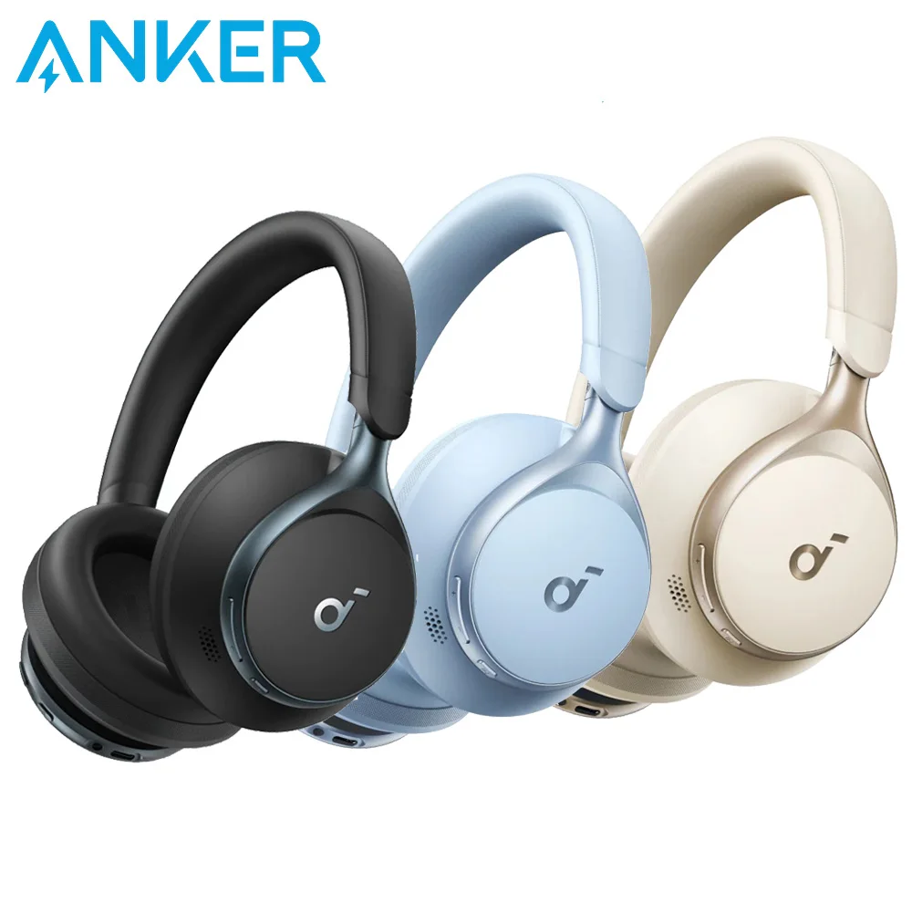 Original Anker Soundcore Space One Headphone Wireless Bluetooth 5.3 Headset ANC Cancellation 55H Play Time LDAC AAC SBC A3035