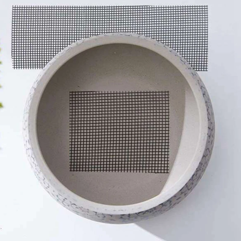 Flower Pot Hole Grid Mat Bottom Grid Mat 4 Inch X 12 Inch 5 Pieces Of Gasket-Bonsai Drainage Net