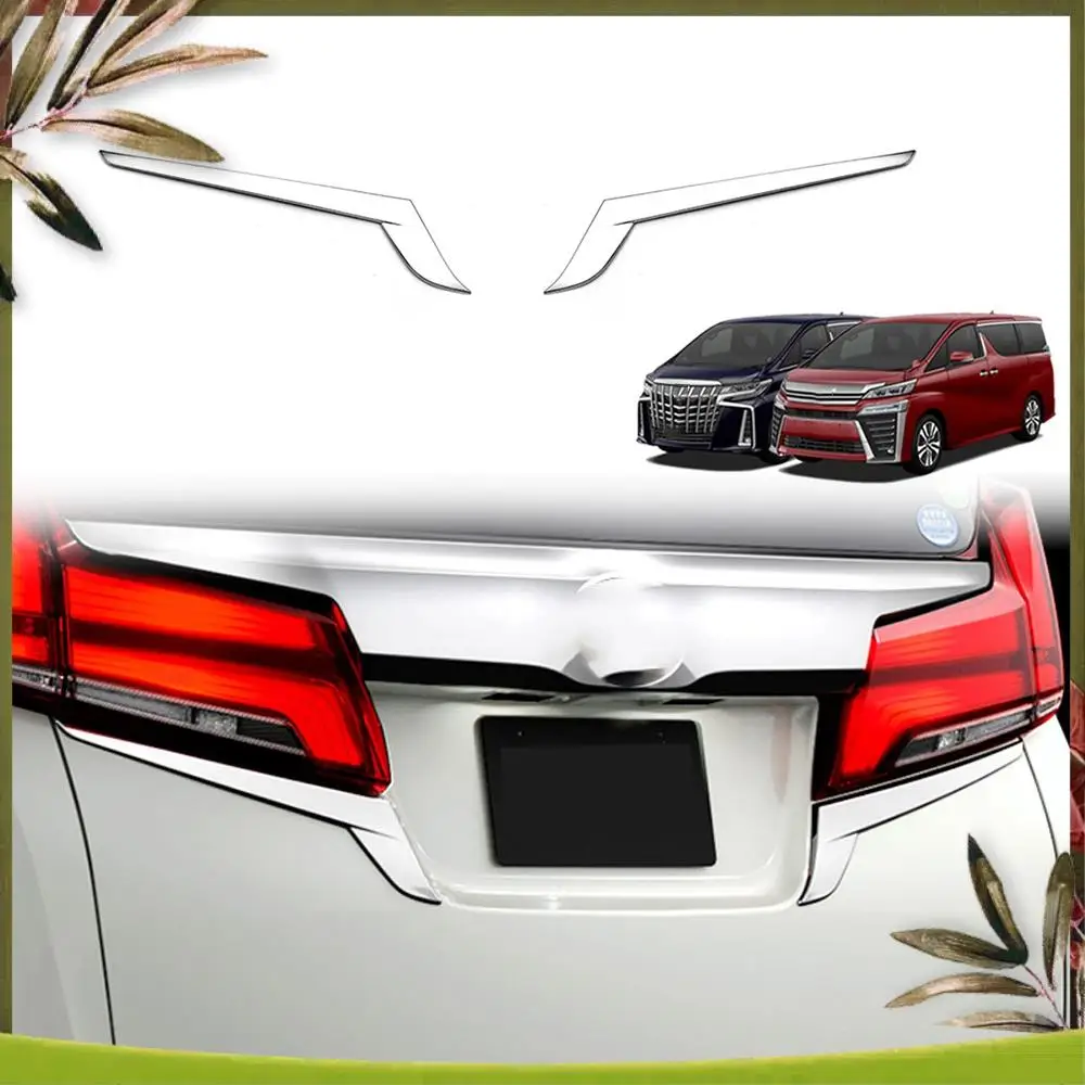 

AB98-For Toyota Alphard Vellfire 2015-2020 ABS Chrome Rear Tail Light Lamp Cover Garnish Strip Eyebrow Cover Trim