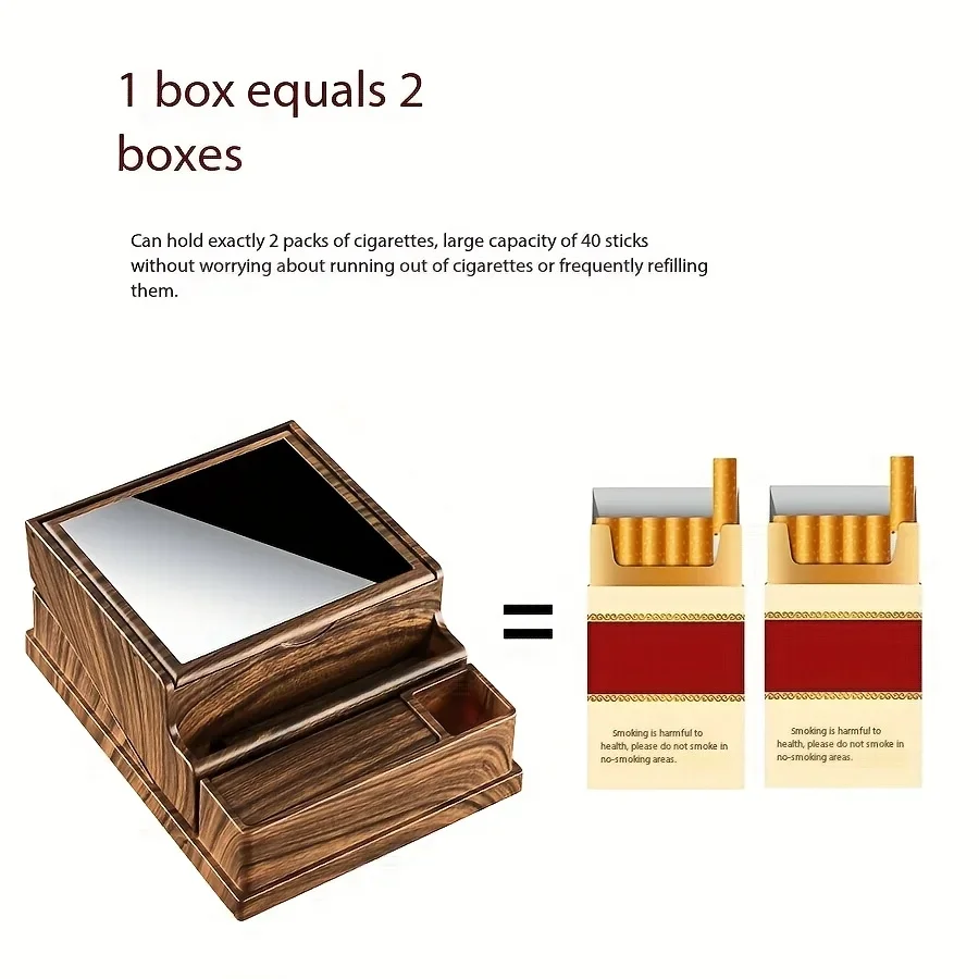 

Fully Automatic Cigarette Cartridge and Creative Cigarette Dispenser with A Wooden Box Design Makes It Convenient To Take Out