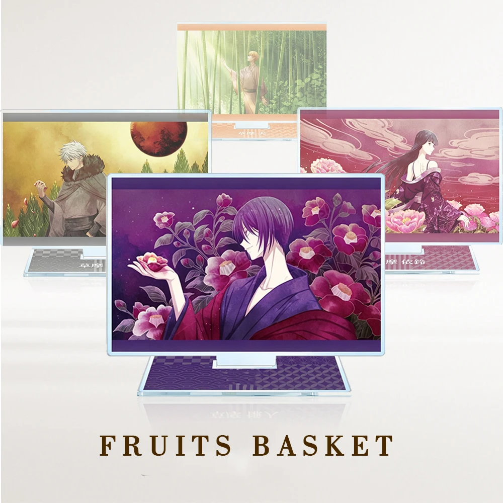 Llavero de acrílico de Anime Fruits Basket, figura de dibujos animados de estilo japonés de Akito Sohma, decoración de escritorio, regalo Kawaii para fans, merchandising.