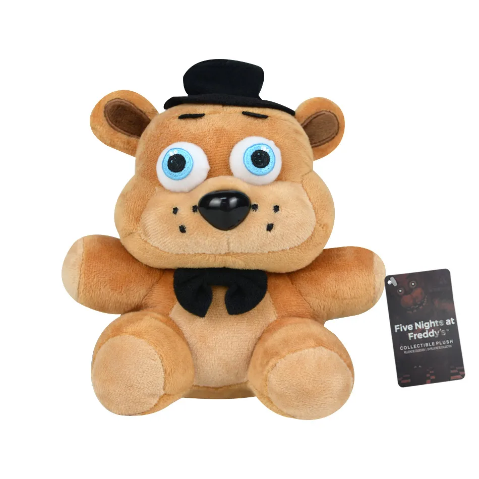 Spot nouveau FiveNight à Freddy Fnaf mignon jouets en peluche jeu poupée Bonnie ours Foxy dessin animé poupées en peluche Freddy jouets pour enfants Gif