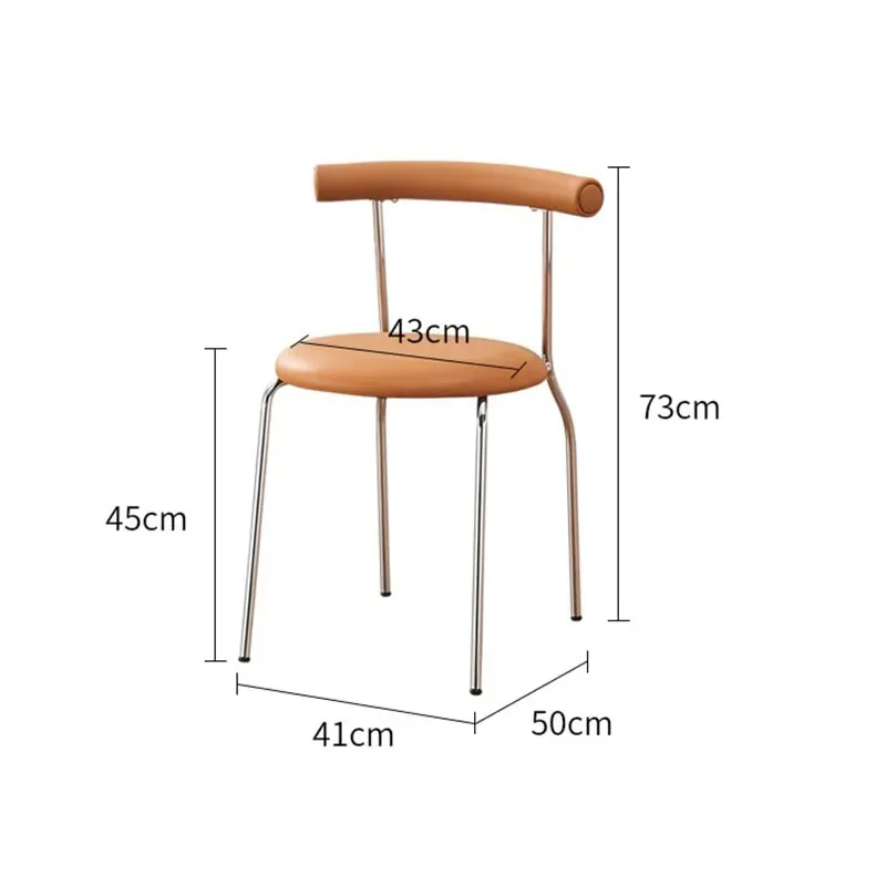 Metal Modern Dining Chairs Comfortable Aesthetic Outdoor Leather Chair Designer Luxury Ensembles Salle À Manger Furniture