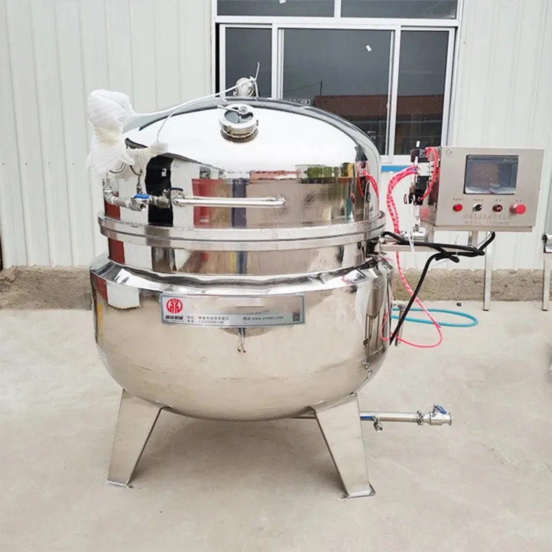 Industrial Vacuum Sugar Syrup Cooking Machine Commercial Electric Caramel Cooker with Soaking Function for Candy Production