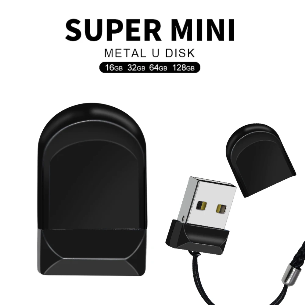 Unidad flash USB Super Mini, Pendrive de Metal de 64GB, 32GB, 16GB y 8 GB, memoria Flash USB de 64, 32, 16 y 8 GB