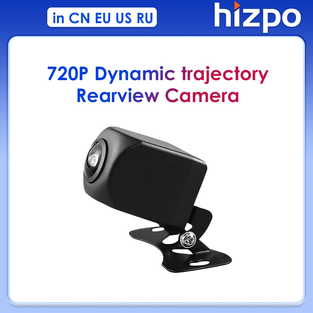 Hizpo 720P Intelligent Reversing Rearview Camera Backup Camera IP67 Waterproof 140° Wide Angle for Android Stereos in Our Shop