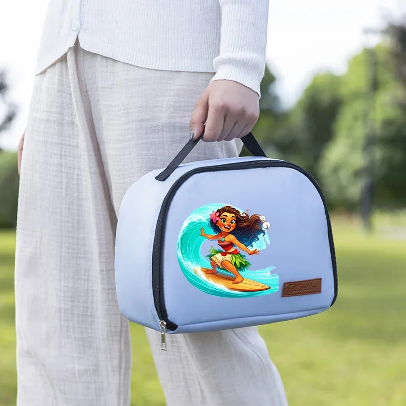 Moana disney almoço saco isolado pacote térmico meninas meninos bolsa dos desenhos animados figura maui bolsa de isolamento crianças sacos de armazenamento de alimentos