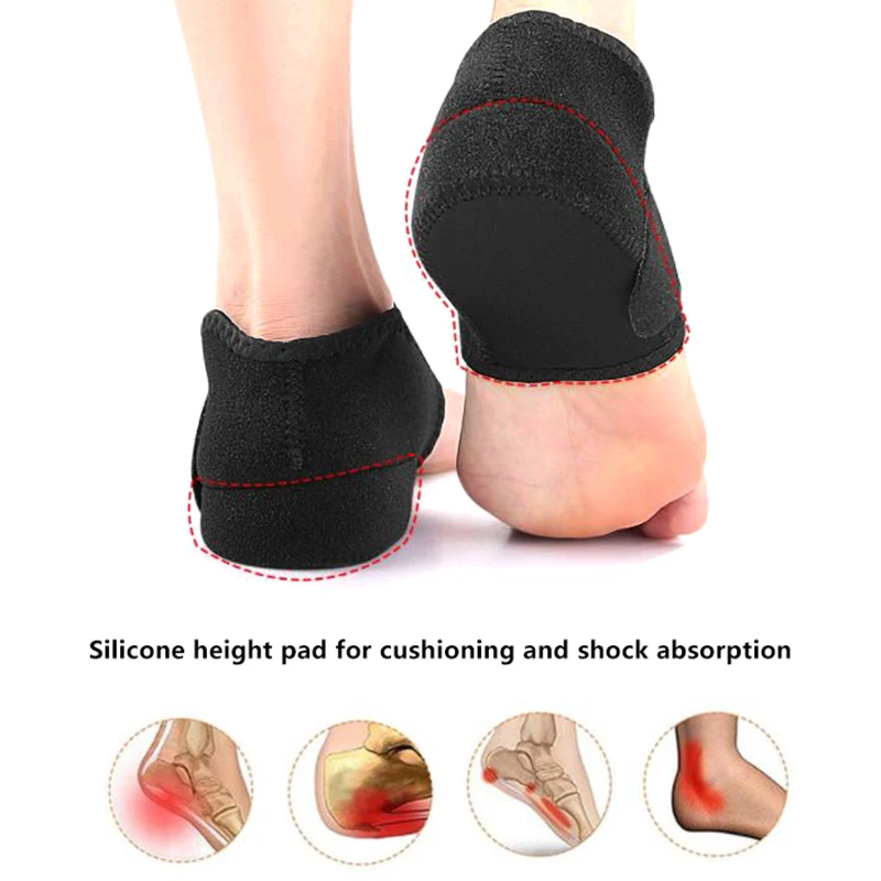 

Invisible Height Increase Heel Pads Orthopedic Arch Support Heel Cushion Soles Insole Foot Massage