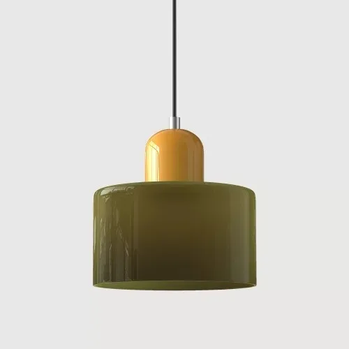 Europese Retro Glazen LED-hanglampen Slaapkamer Hoofdeinde hanglamp Restaurant Bar Koffieshop Bar Verlichtingsarmaturen