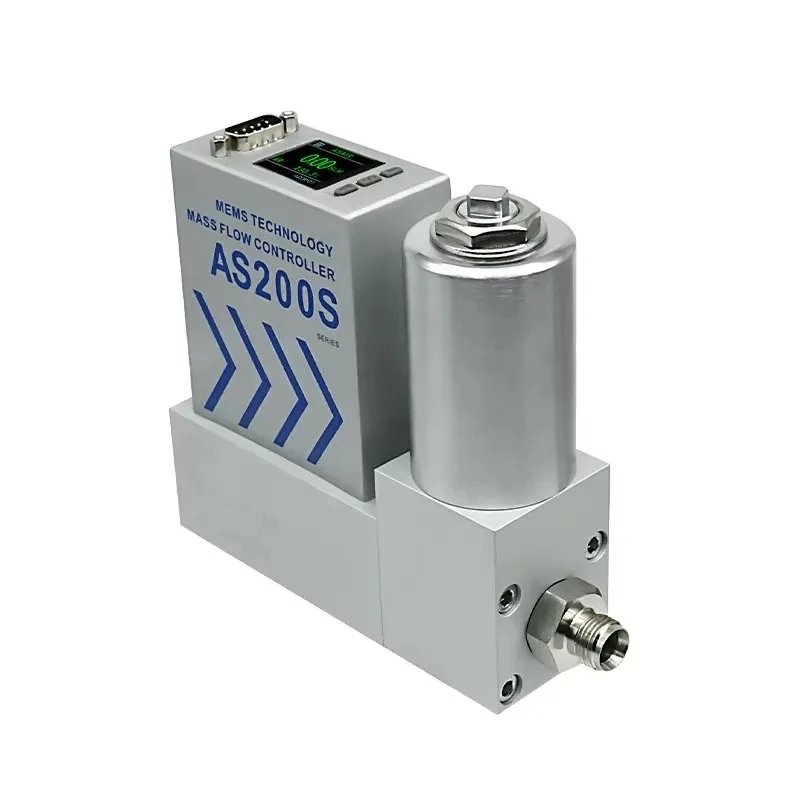 Stainless Steel MFC High Precision Mass Flow Controller Air Micro Flow Meter AS200