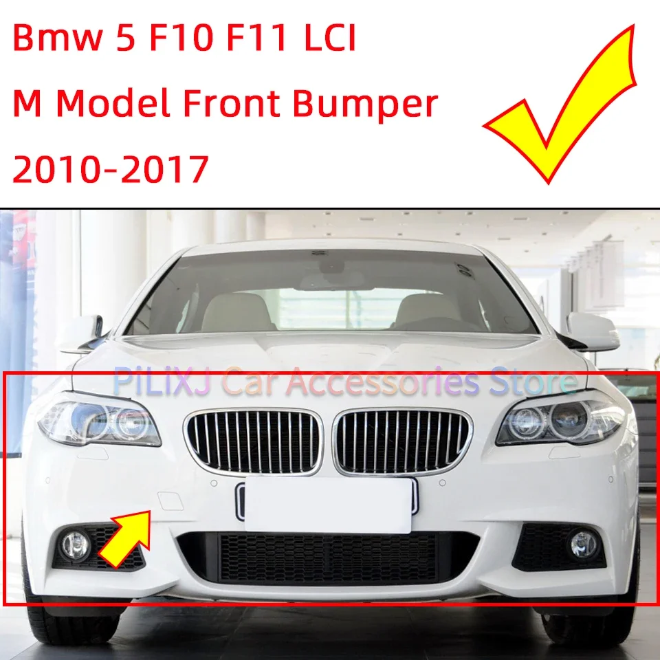 Auto Front Bumper Tow Hook Cover Cap For BMW 5 Series 10-17 F10/F11/LCI M-SPORT #51118048681 M5 518d 520d 528iX 535dX 550i 550iX