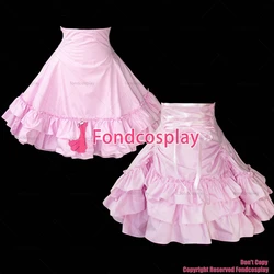 fondcosplay adult sexy cross dressing sissy maid short French baby pink cotton Skirt Uniform Cosplay Costume CD/TV[G1061]