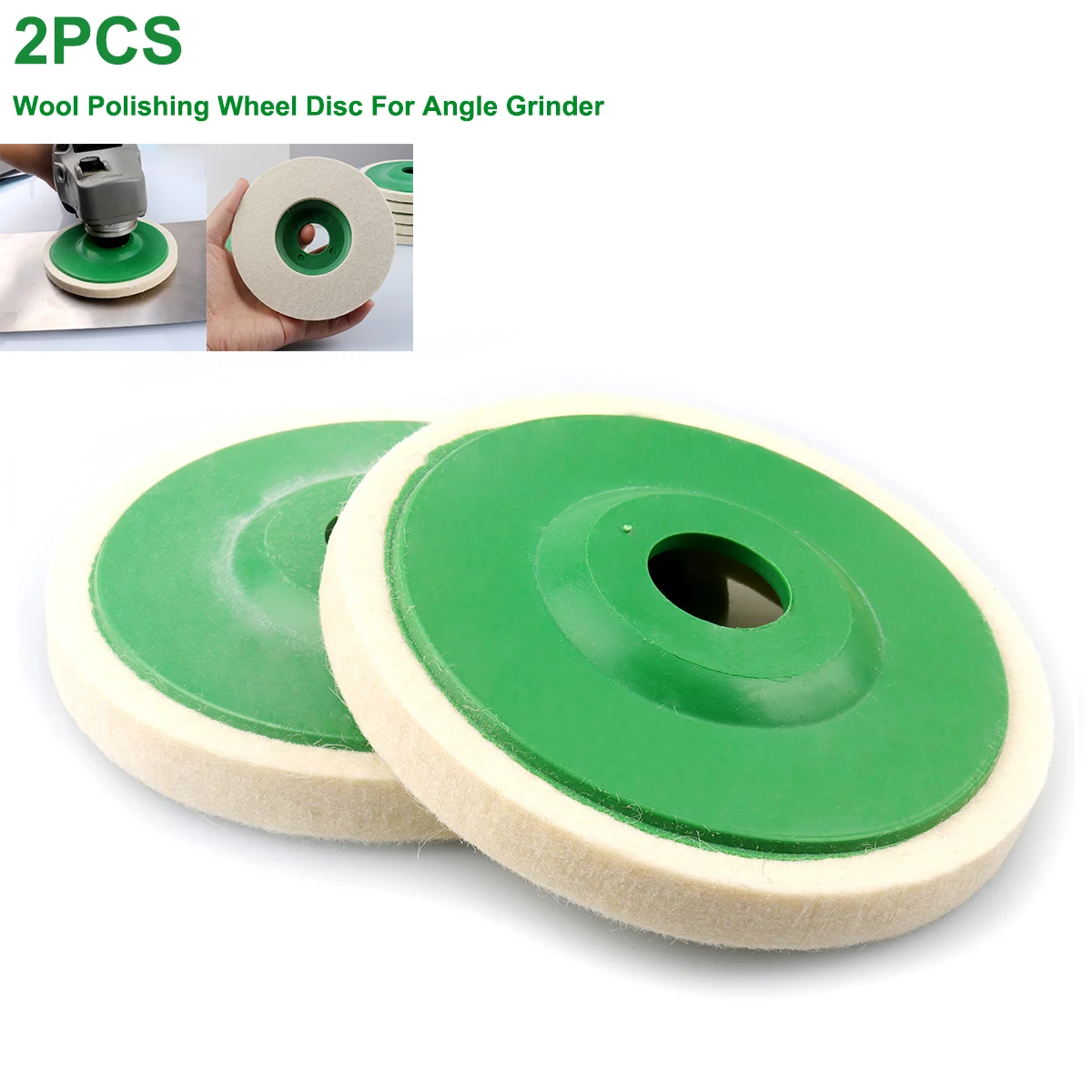 Disco de Roda de Polimento de lã para Rebarbadora Lustrando Almofadas 115 mm Pcs