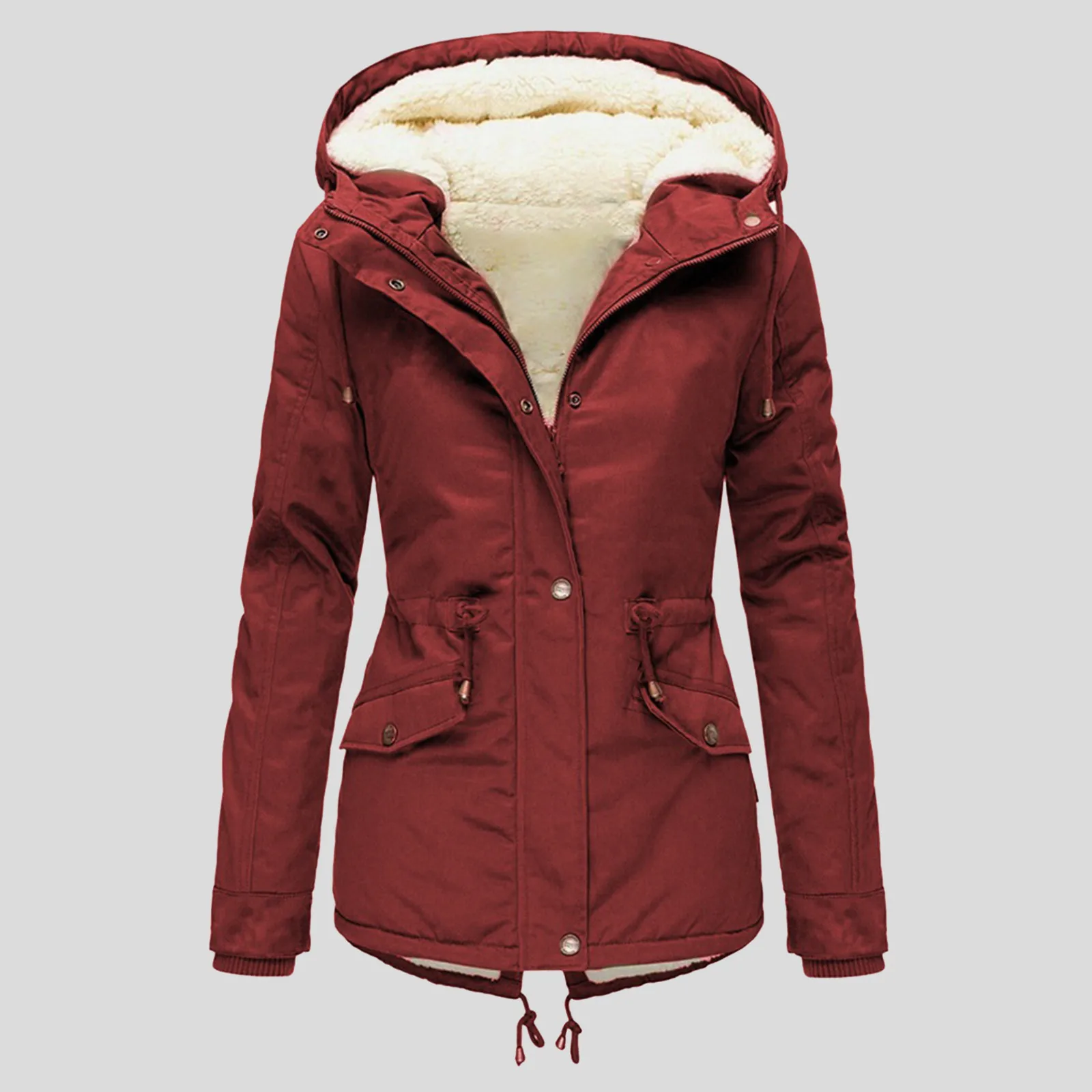 Women Winter Overcoat Women's Jacket Thick Outwear Lined Hooded Casual Jacket Women Casual Coats for Women