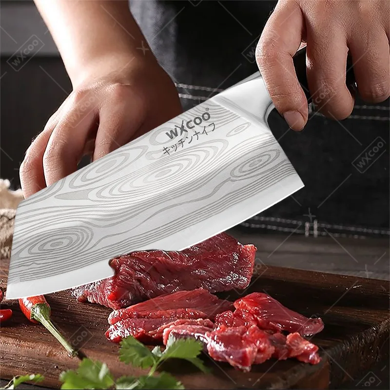 WXCOO Stainless Steel Boning Knife Kitchen Knife Dual-Purpose Chopping and Slicing Household Fruit Knife Kitchen Supplies view 5