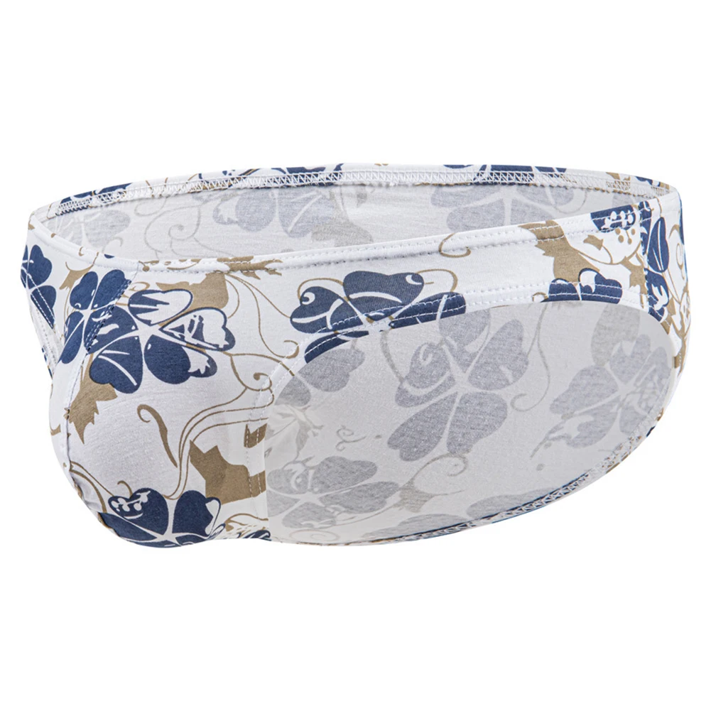 طباعة الملابس الداخلية الرجال الملابس الداخلية ارتداء اليومي تنفس تصميم أزرق داكن أزرق فاتح أحمر رقيقة لينة النسيج للذكور #3