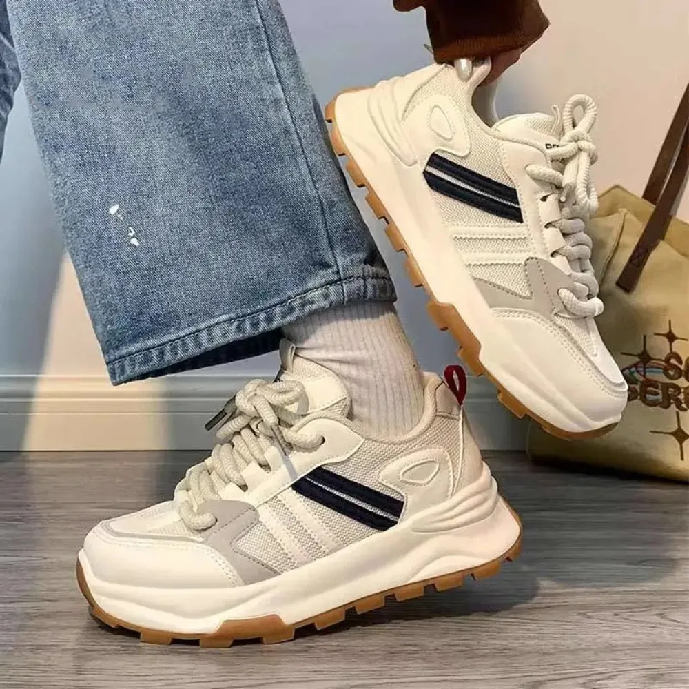 

Легкие летние массивные кроссовки - дышащие сетчатые туфли унисекс для папы на платформе, осень 2021, новые массивные кроссовки унисекс