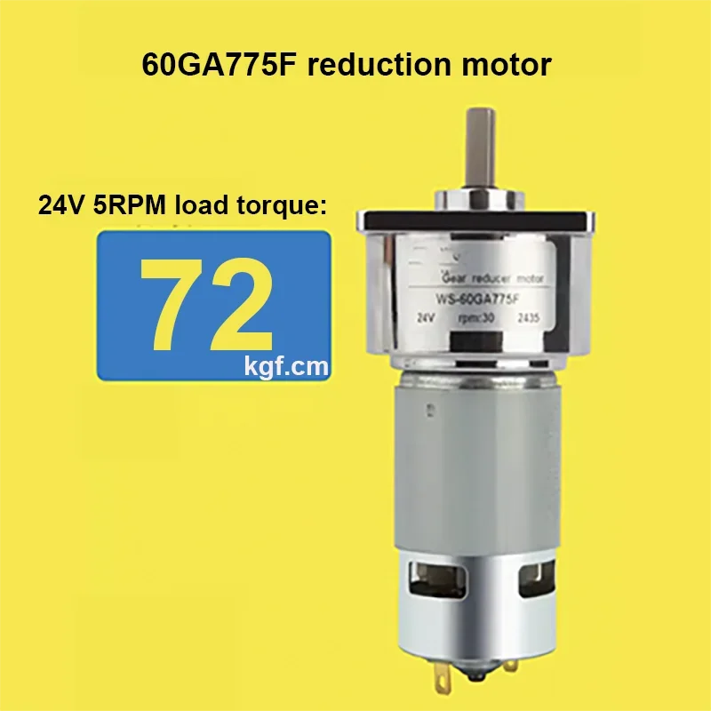 72KG 60GA775 DC Reduction Motor 25W Strong Moment Forward and Reverse Adjustable Speed Motor Micro Low Speed Small Motor