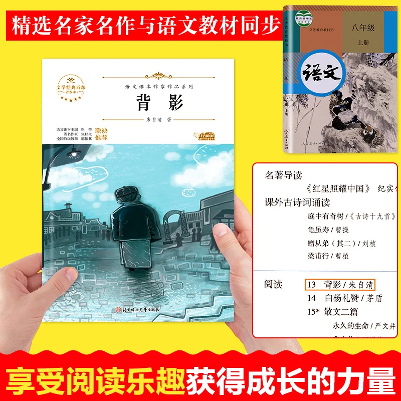 Back View, Written By Zhu Ziqing, Synchronized Reading of Extracurricular Books in The First Semester of Eighth Grade