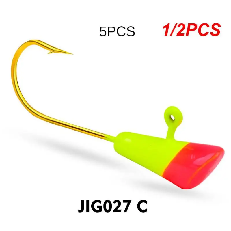 1/2 قطعة SunlureMicro تهزهز رئيس الصيد السنانير 0.85 جرام-2 جرام-2.9 جرام الشائكة يطير هوك صغير القفز صيد السمك لينة سويم الصيد معالجة