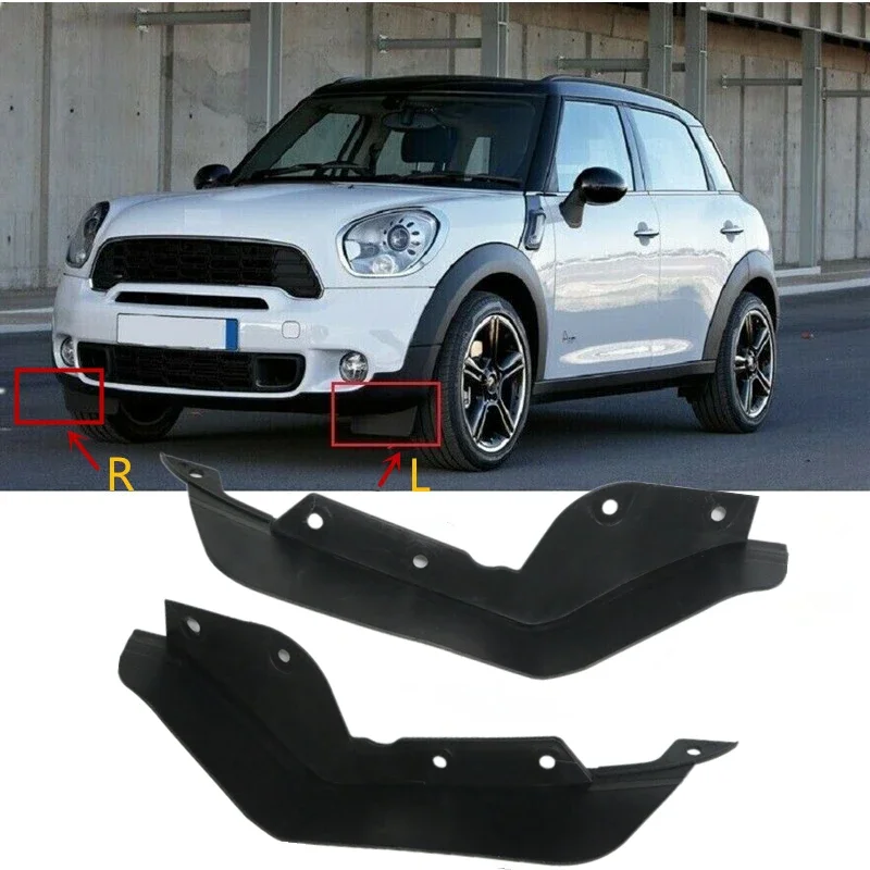 Car Front Bumper Mudguard Splash Mud Flap Guard For Mini Cooper JCW Countryman Paceman R60 R61 2010-2016