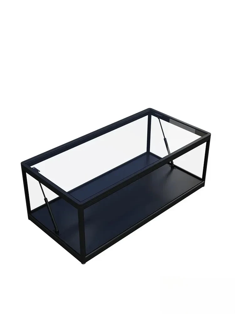 Tempered Glass Millennium Falcon Storage Display Cabinet S Simple and Modern Coffee Table Hydraulic Rounded Corner Climbing Pet