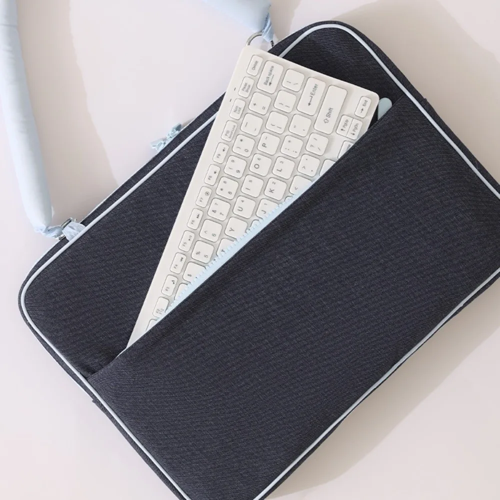 Single Shoulder Laptop Sleeve Cover Bag Soft Case Portable Computer Protective Case Sweet Korean Style Notebook Sleeve Pouch
