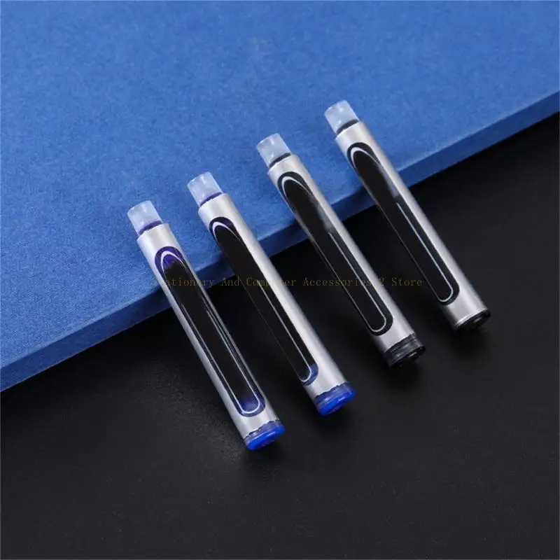 30x Fountain Pen Cartridges Black 3.4mm Refills Blue Quick-Drying Replaceable Cartridges for School