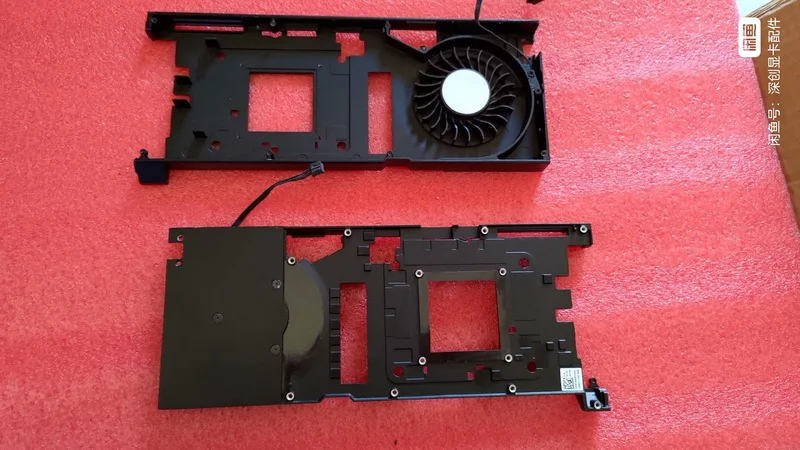 Original Cooling Fan with Intermediate Frame for NVIDIA Quadro RTX4000 Video Card