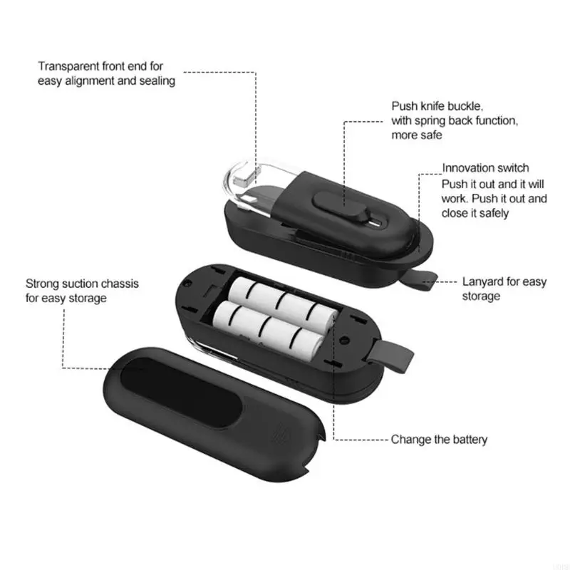 U0DE Портативный мини-запайщик пакетов с подогревом, машина для запечатывания пищевых пакетов, один пресс
