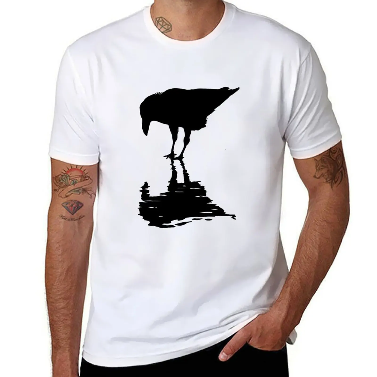 

Reflecting Raven T-Shirt cotton t shirts high quality t shirts cotton 100%