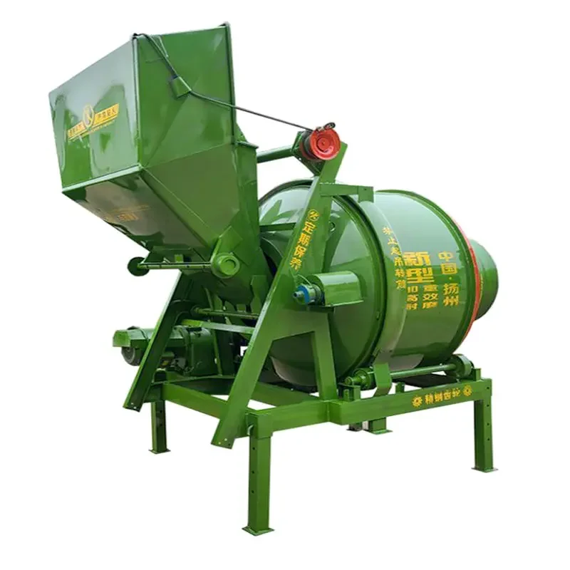 Construction industry electric small size concrete mixer with pump machine portable self feeding mobile cement mortar mixers