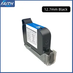 Faith 12.7mm Original Black Solvent Fast Dry Inkjet Printer Ink Cartridge