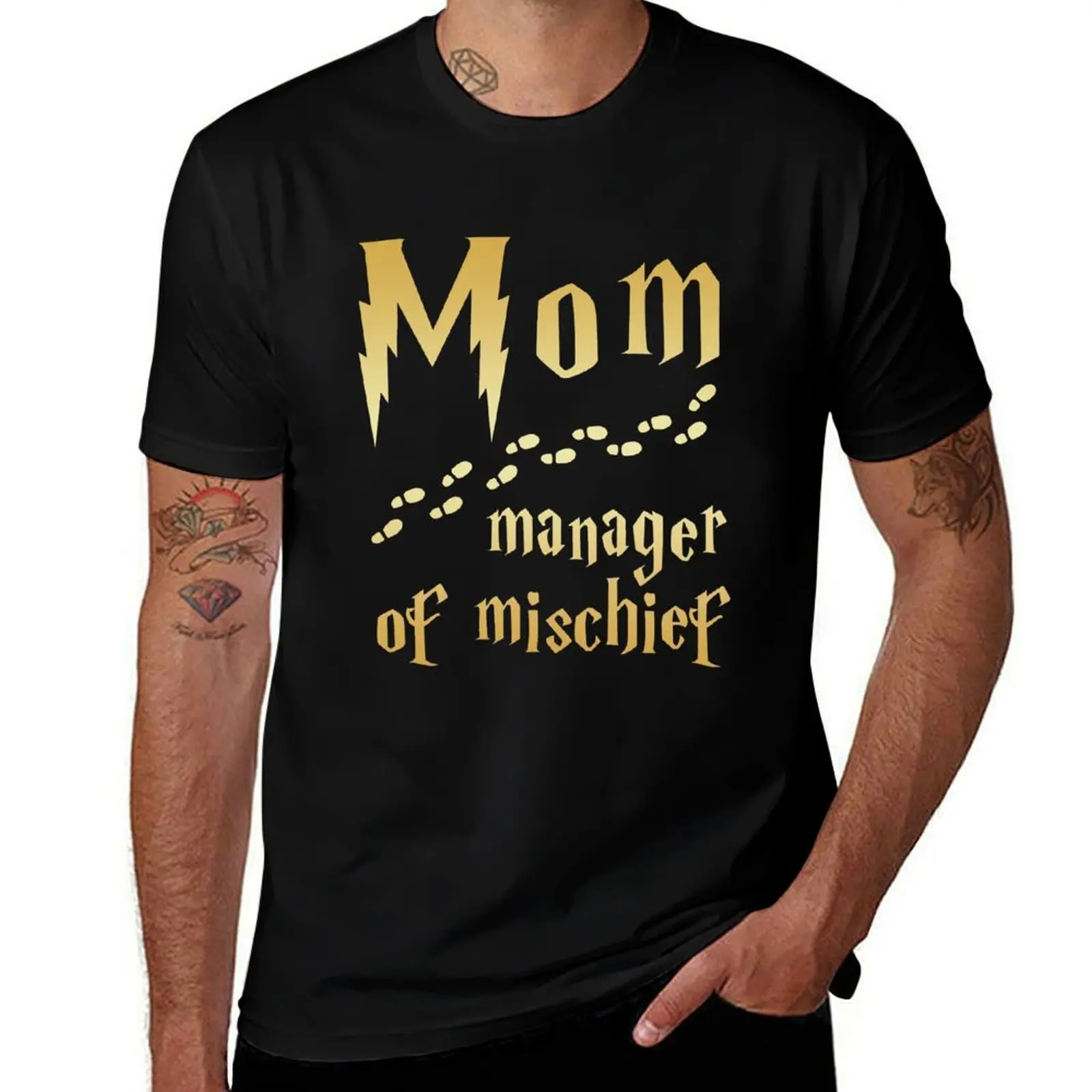 

Magical Mom, Manager of Mischief Sweatshirt T-Shirt Basic Simple Design Short Sleeve Shirt