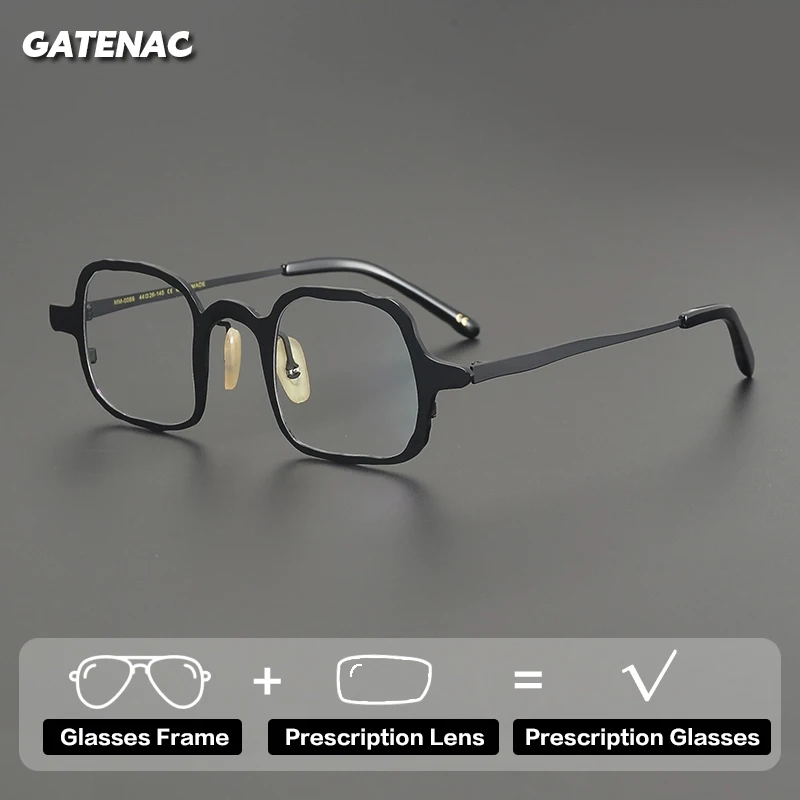 Gatenac الفاخرة مصمم النظارات الطبية الرجال مكافحة الضوء الأزرق نظارات القراءة التقدمية النساء قصر النظر النظارات اللونية #1