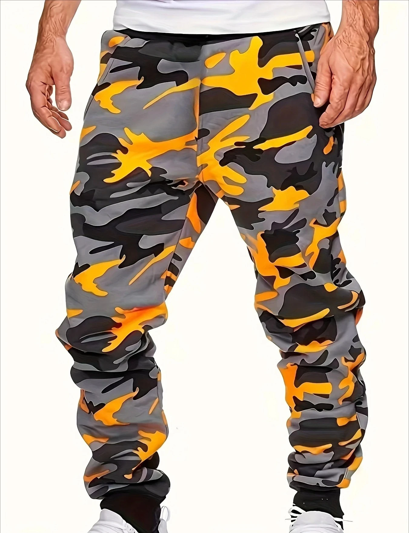 

2026 Summer Fashion New Cool Men's Camouflage 3D Printed Pants Ankle Cool Camouflage Pattern Pants Street Wear Plus Size